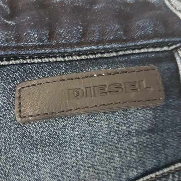 Diesel Kawaii High Waisted Cuffed Hem Belted Denim Jean Shorts Sz 25 - Picture 8 of 11